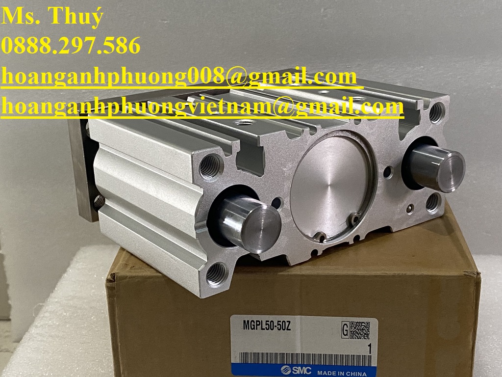 Xi lanh SMC MGPL50-50Z - Chuyên vật tư thiết bị giá tốt tại Bình Dương